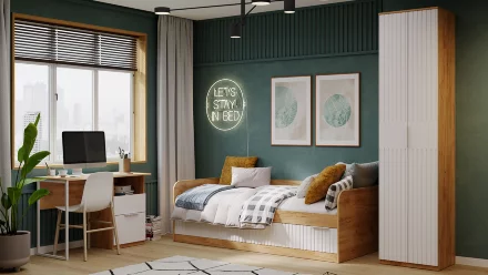 Модульная детская Хилтон, Дуб Крафт 