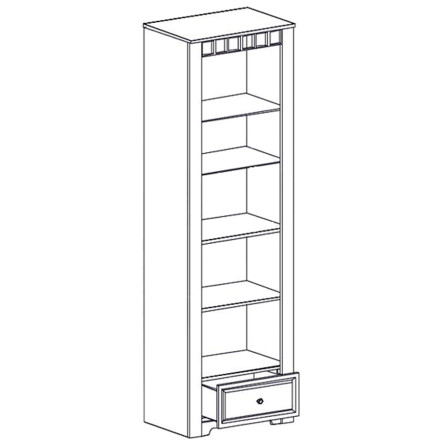 Шкаф-витрина Прованс 