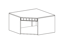 Антресоль угловая Прованс