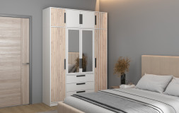 Тумба 4-х дверная 83.10 Вегас, Белый